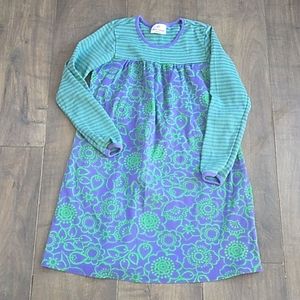 NWOT HANNA ANDERSSON STRIPED AND FLORAL A LINE DRESS SIZE 8/130